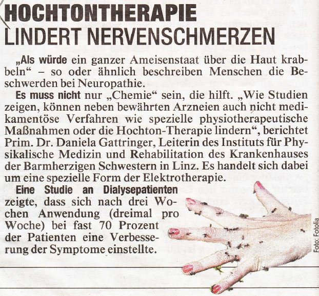 Hochtontherapie bei Nervenschmerzen